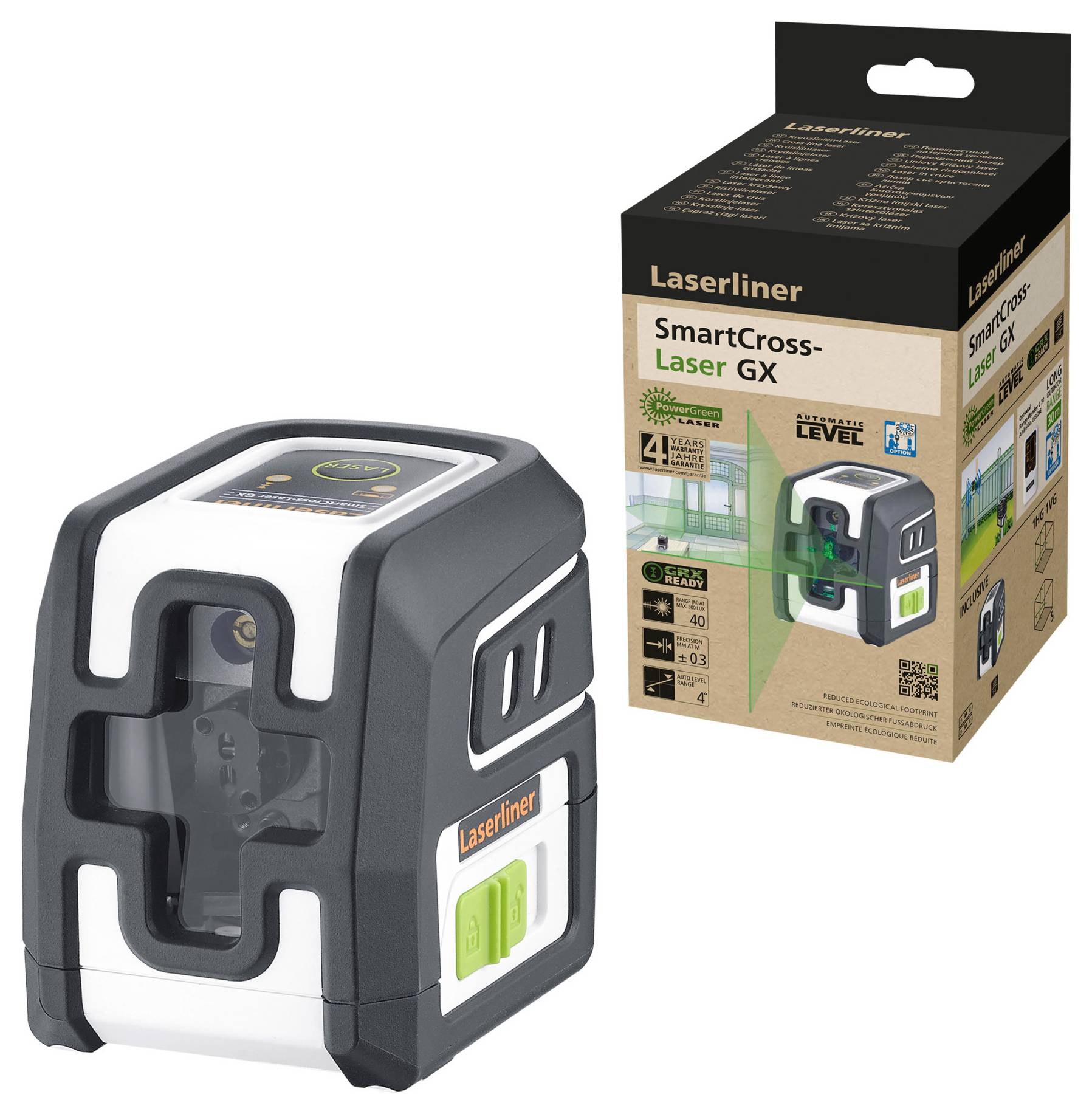 Laserliner SmartCross-Laser GX Kreuzlinienlaser Reichweite (max.): 40m