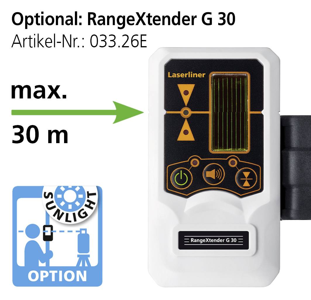 Laserliner SmartCross-Laser GX Plus Set Kreuzlinienlaser Reichweite (max.): 40m