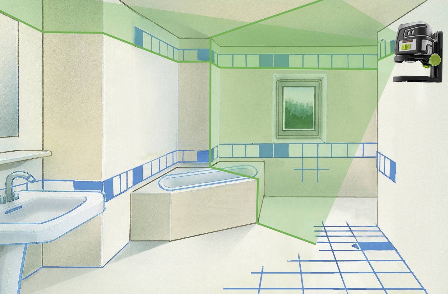 Laserliner SmartCross-Laser GX Plus Set Kreuzlinienlaser Reichweite (max.): 40m