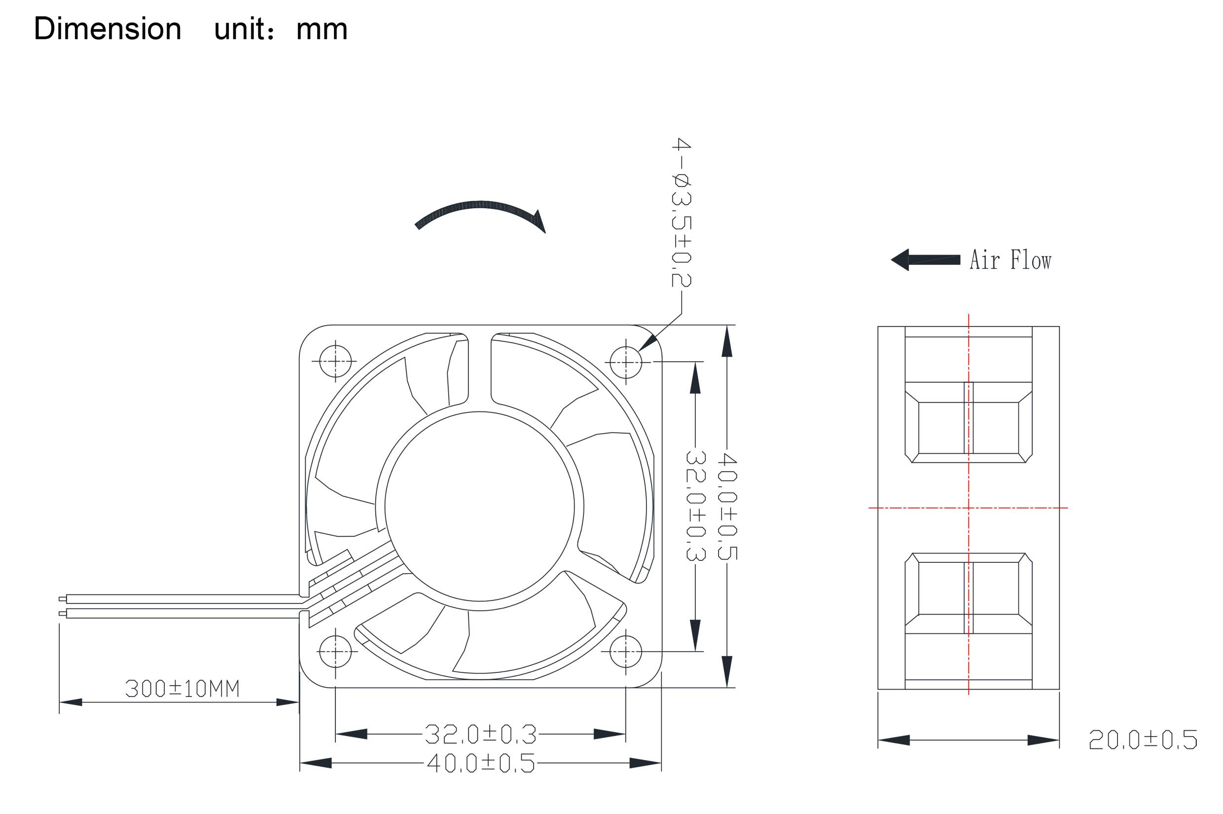 TRU COMPONENTS TC-MX4020-12V0.08A Axiallüfter 12 V/DC 14.4 m³/h (L x B x H) 40 x 40 x 20mm