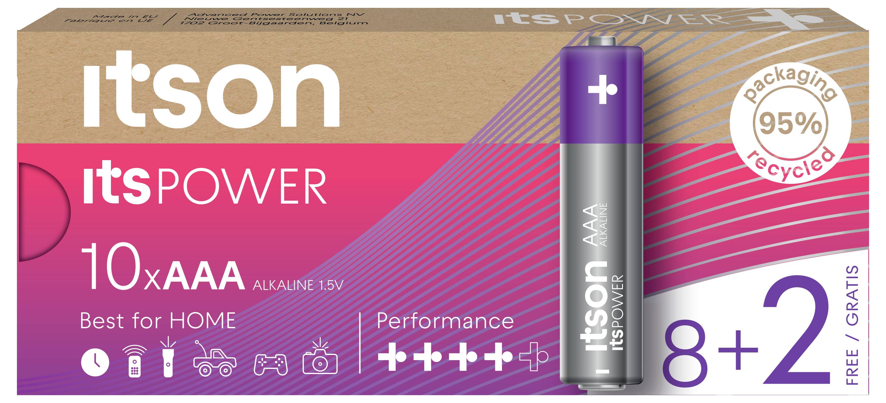 Itson Itspower Micro (AAA)-Batterie 1.5 V 10 St.