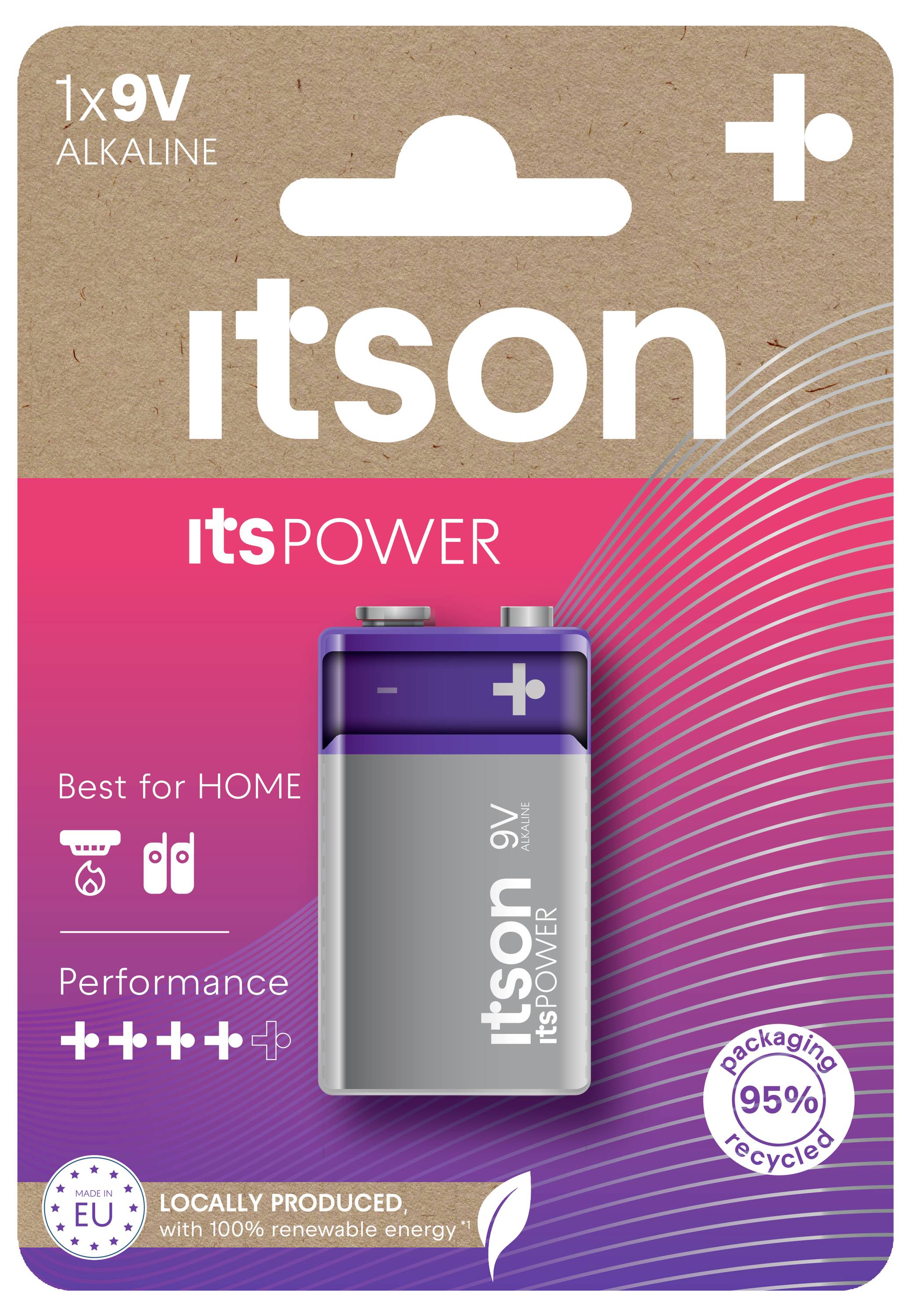 Itson Itspower 9 V Block-Batterie 9 V 1 St.
