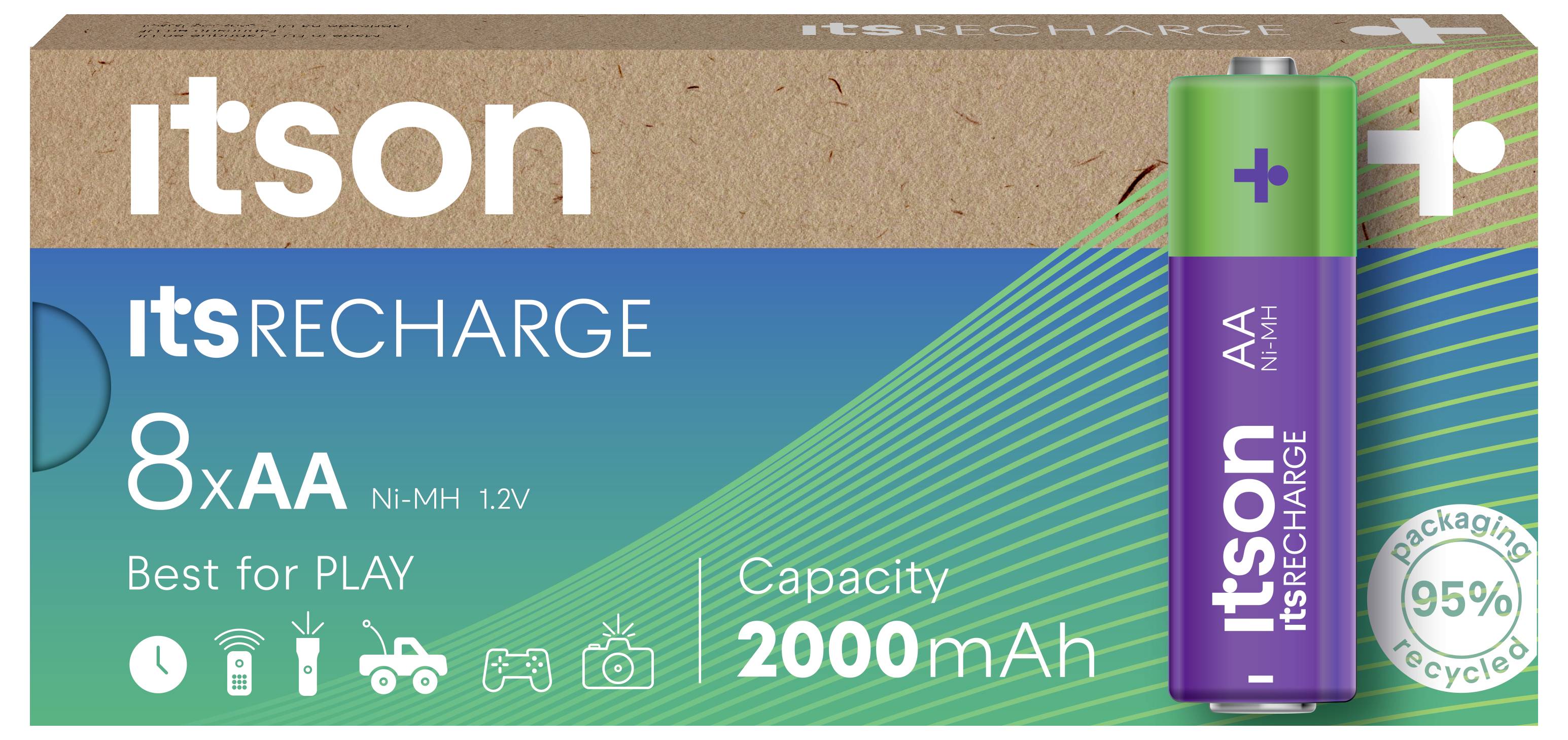 Itson itsRECHARGE Mignon (AA)-Akku NiMH 1.2V 8St.