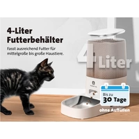 Molly & Cody Futterautomat BALOU 4 l Katze, Hund Weiß Individueller Fütterungsplan, Präzise Dosier Molly & Cody Futterautomat BALOU 4 l Katze, Hund Weiß Individueller Fütterungsplan, Präzise Dosier
