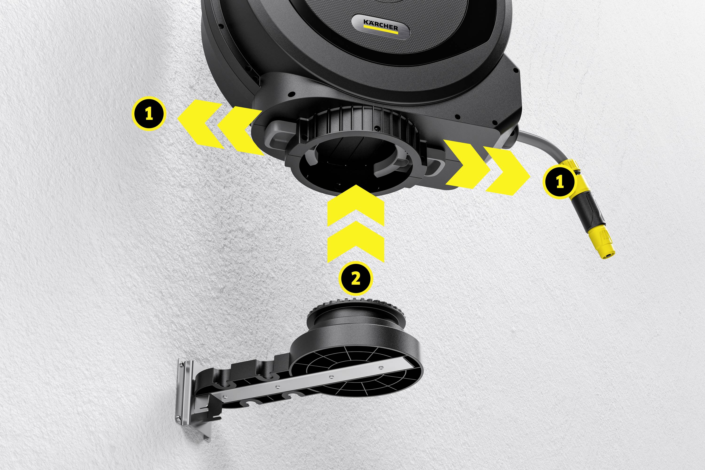 Kärcher Home & Garden 2.645-378.0 HBX 4.20 Automatic 20m 1/2 Zoll 1 St. Schwarz Schlauchaufroller