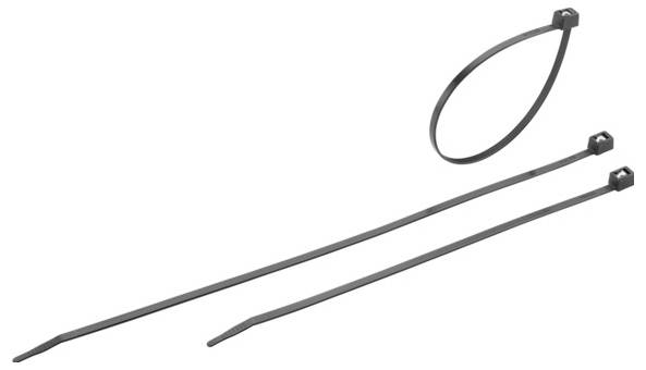 Cimco 181811 Kabelbinder Twist+Cut 4,2x200schw. Kabelbinder mit Stahlzunge 200mm 4.20mm Schwarz 100St.