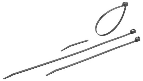 Cimco 181812 Kabelbinder Twist+Cut 4,2x280schw. Kabelbinder mit Stahlzunge 280mm 4.20mm Schwarz 100St.