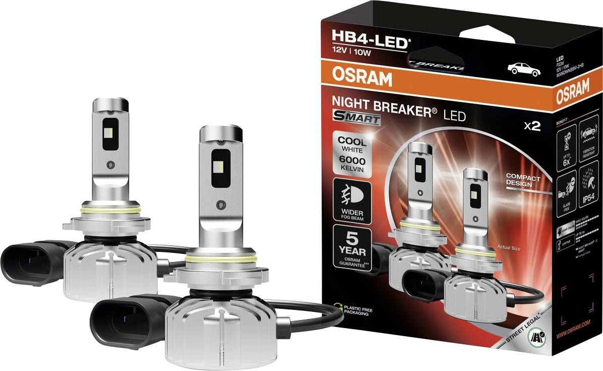 Osram Automotive 9006DWNBSM-2HB LED Leuchtmittel NIGHT BREAKER® LED SMART HB4 12 V