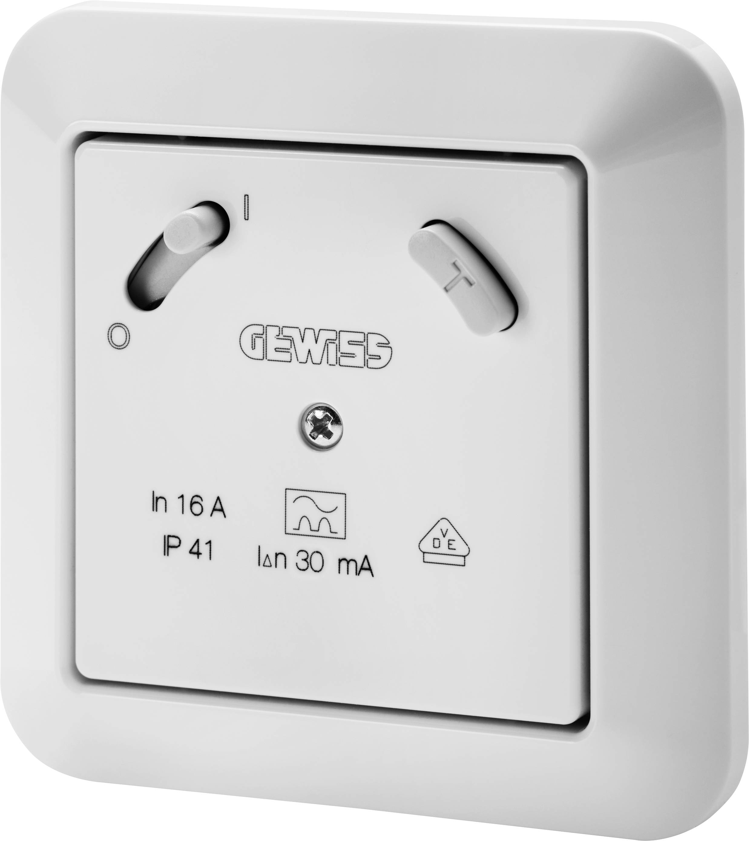 Gewiss GW95526 GW95526 FI-Schutzschalter 1phasig A 2polig 16A 0.03A 230V