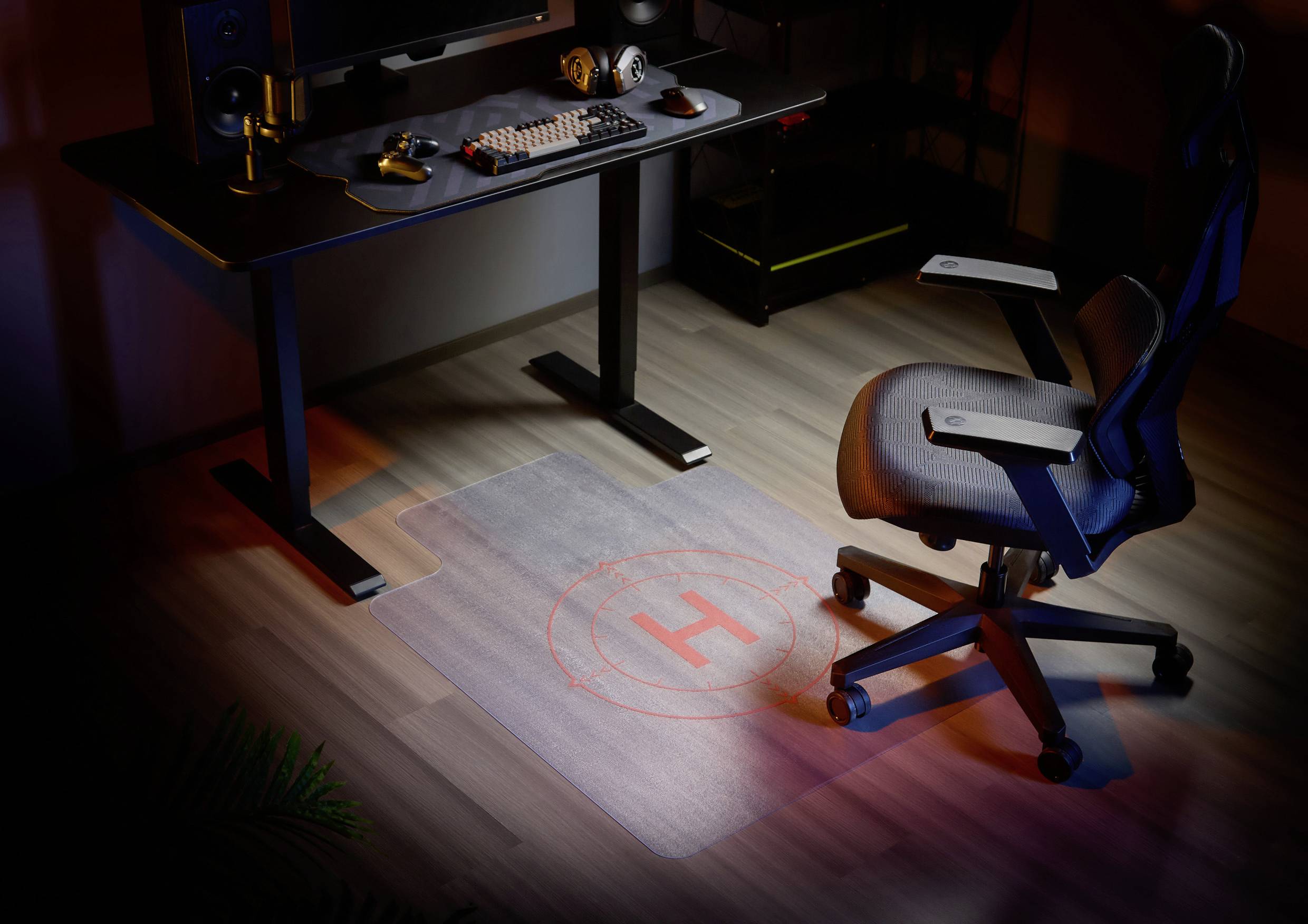 SpeaKa Professional SP-MAT05-4 Fußbodenschutz Transparent