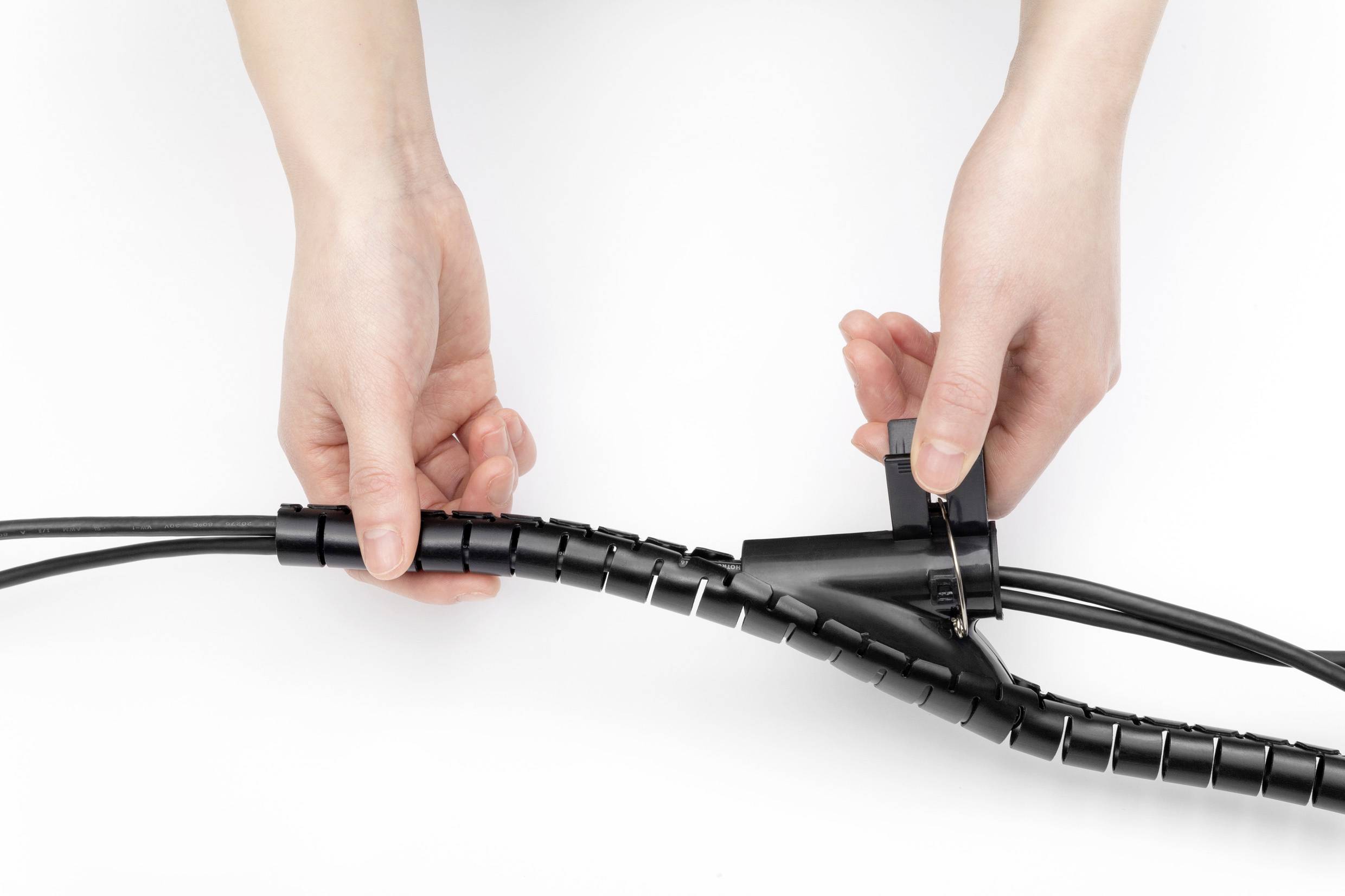 SpeaKa Professional Kabel-Bündelschlauch Polyurethan (PE) Schwarz flexibel (Ø x L) 15mm x 1m 1 St. SP-13402964