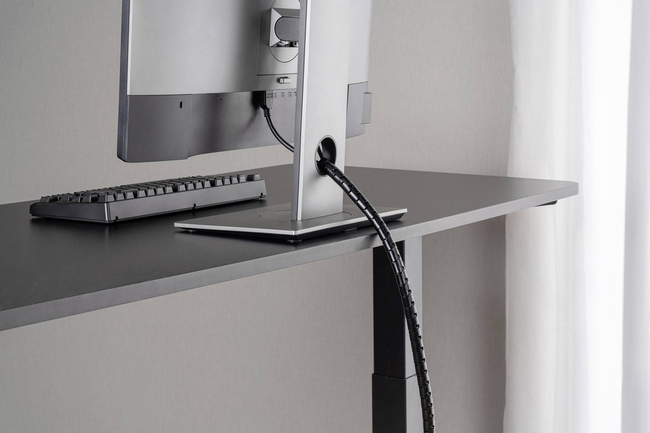 SpeaKa Professional Kabel-Bündelschlauch Polyurethan (PE) Schwarz flexibel (Ø x L) 15mm x 1m 1 St. SP-13402964