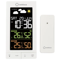 Renkforce RF-6701490 Funk-Wetterstation Vorhersage für 12 Stunden Anzahl Sensoren max. 3 Renkforce RF-6701490 Funk-Wetterstation Vorhersage für 12 Stunden Anzahl Sensoren max. 3