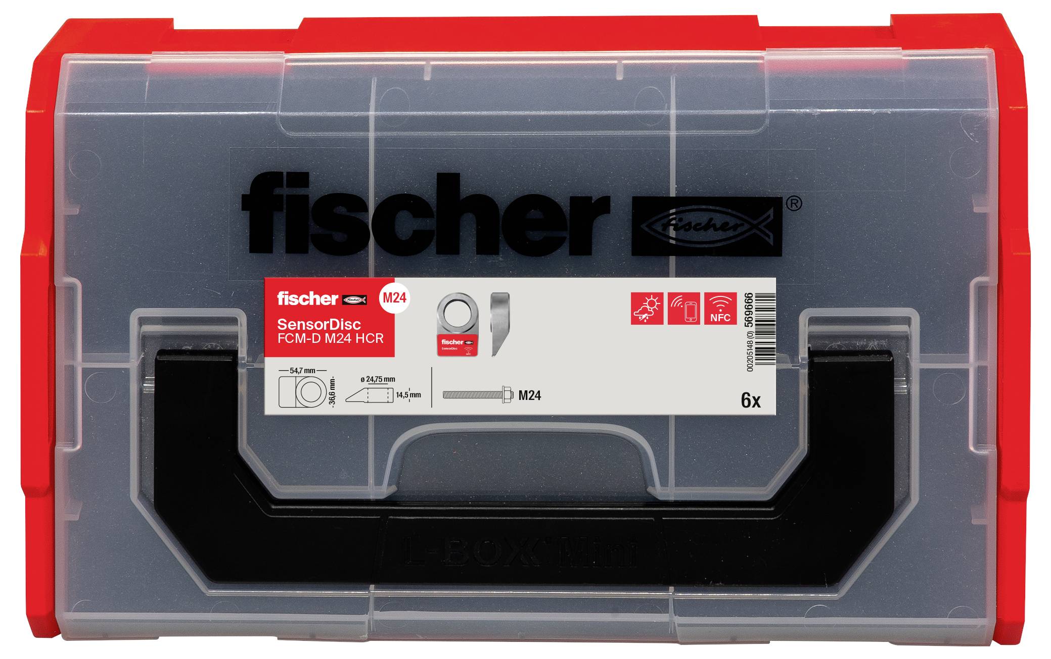 Fischer FCM-D M24 HCR 569666 Schraubensicherung 6St.