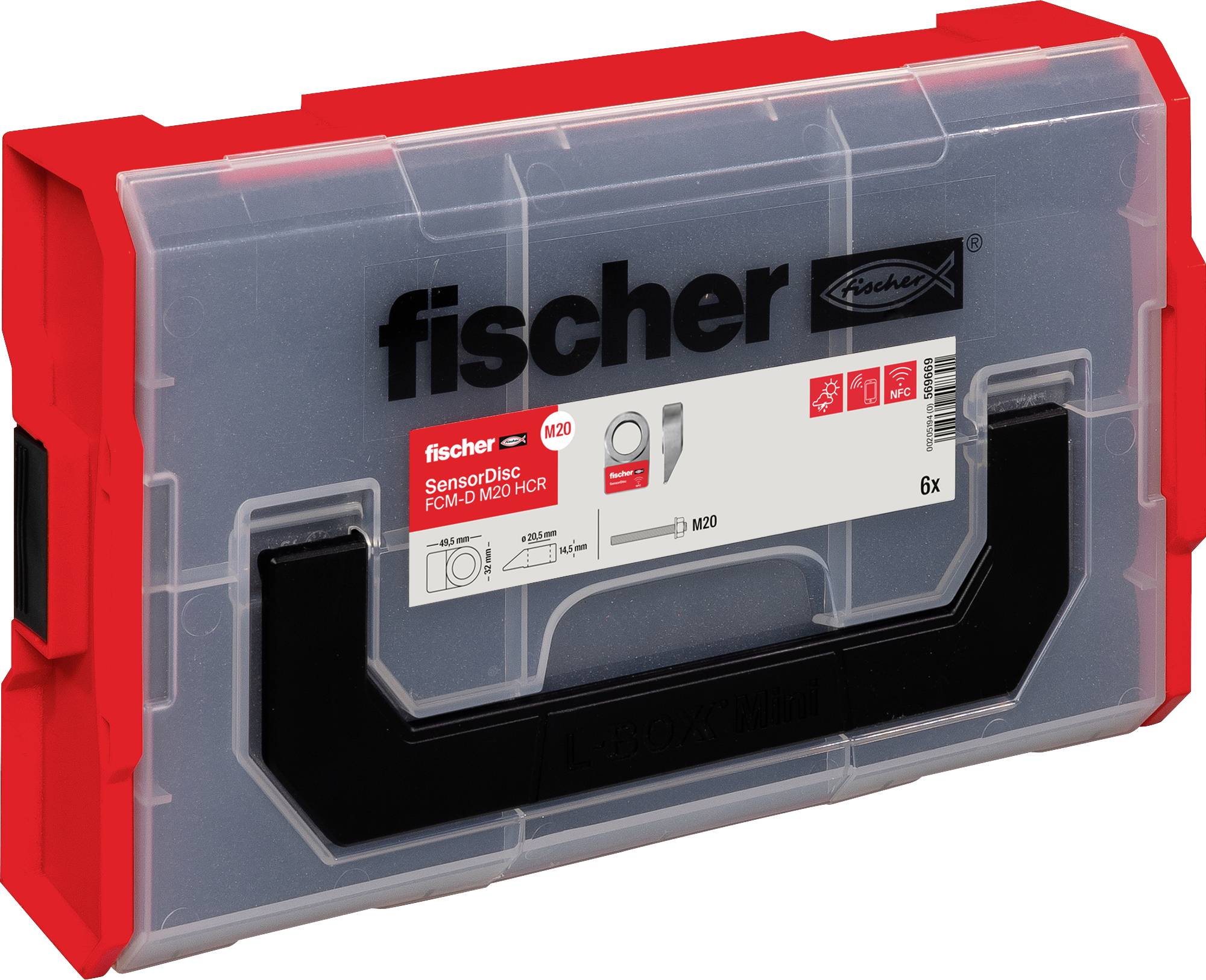 Fischer FCM-D M20 HCR 569669 Schraubensicherung 6 St.