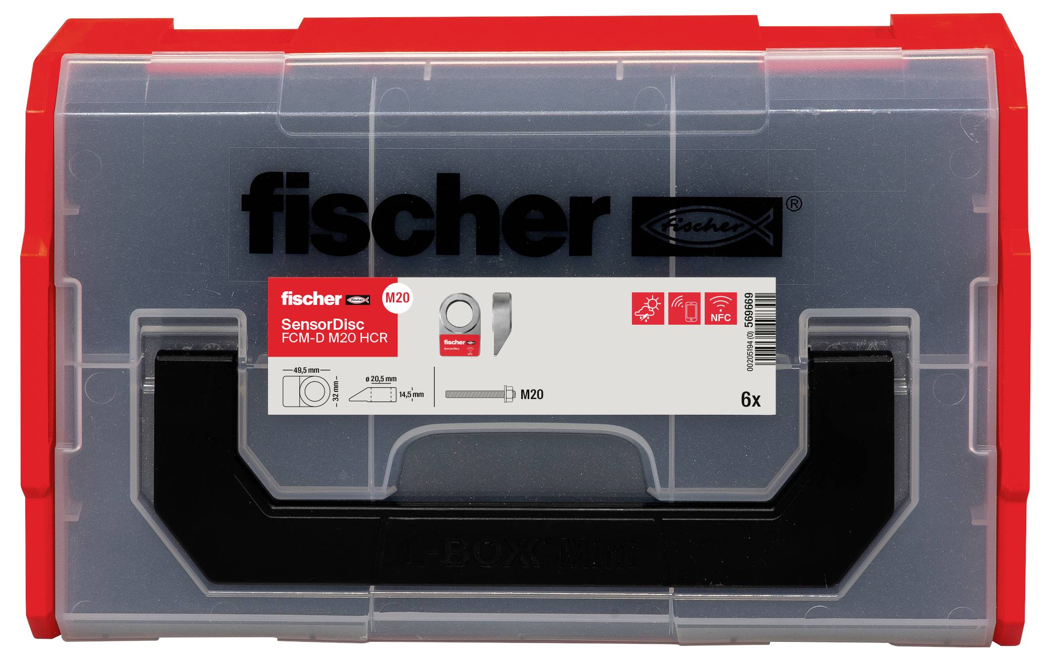 Fischer FCM-D M20 HCR 569669 Schraubensicherung 6 St.