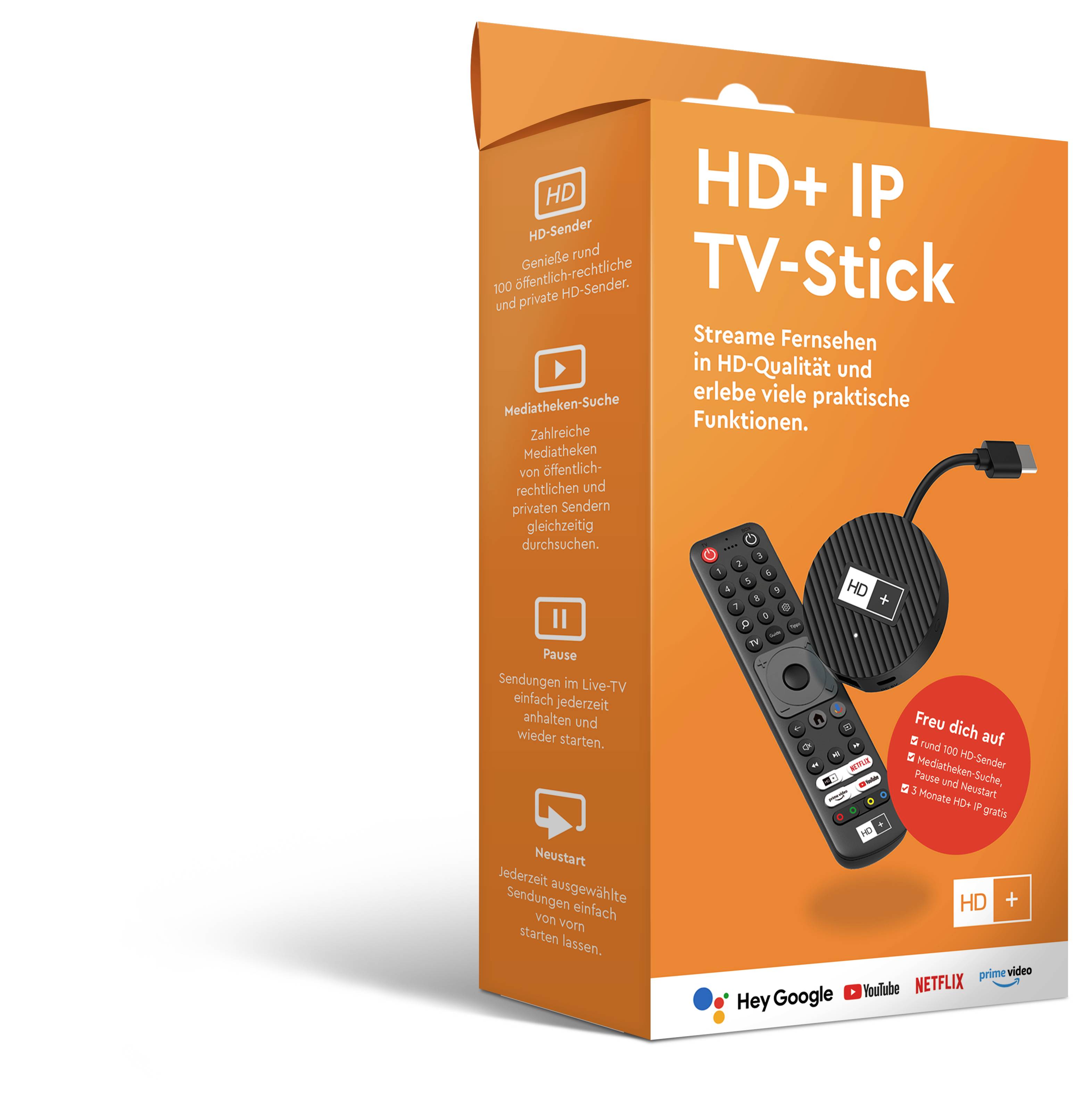 HD Plus IP TV-Stick mit Fernbedienung