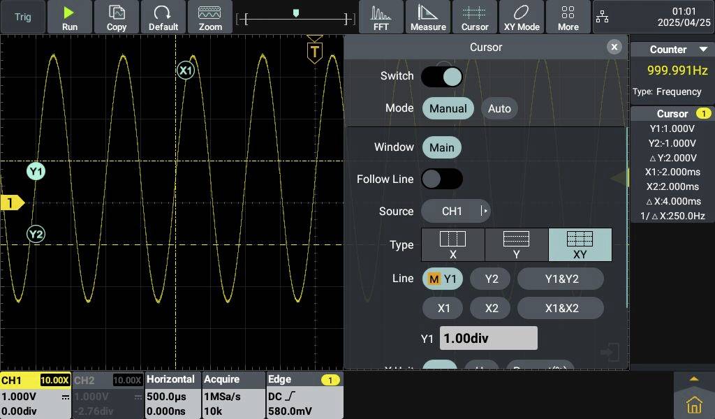 VOLTCRAFT DOV702 Digital-Oszilloskop 70MHz 2-Kanal 1.25 GSa/s 50 Mpts 12 Bit Digital-Speicher (DSO) 1St.