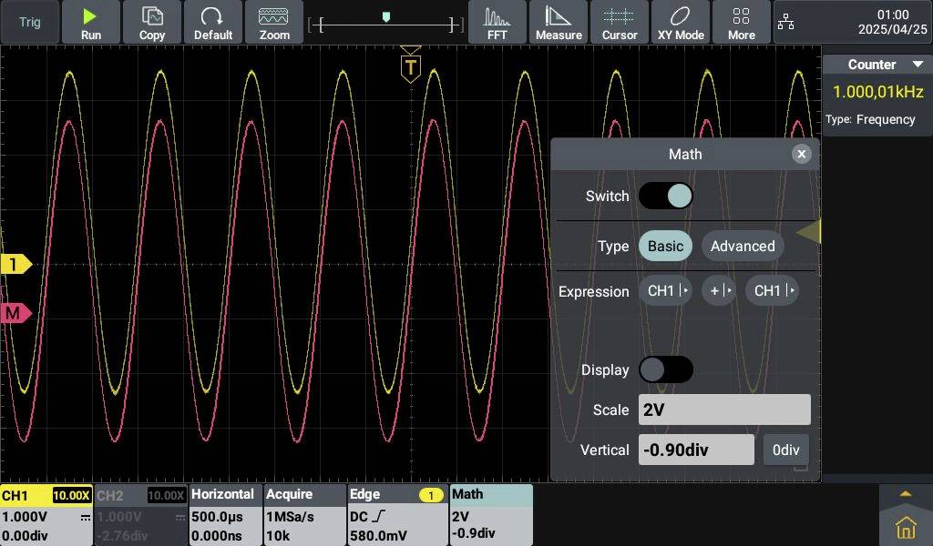 VOLTCRAFT DOV702 Digital-Oszilloskop 70MHz 2-Kanal 1.25 GSa/s 50 Mpts 12 Bit Digital-Speicher (DSO) 1St.