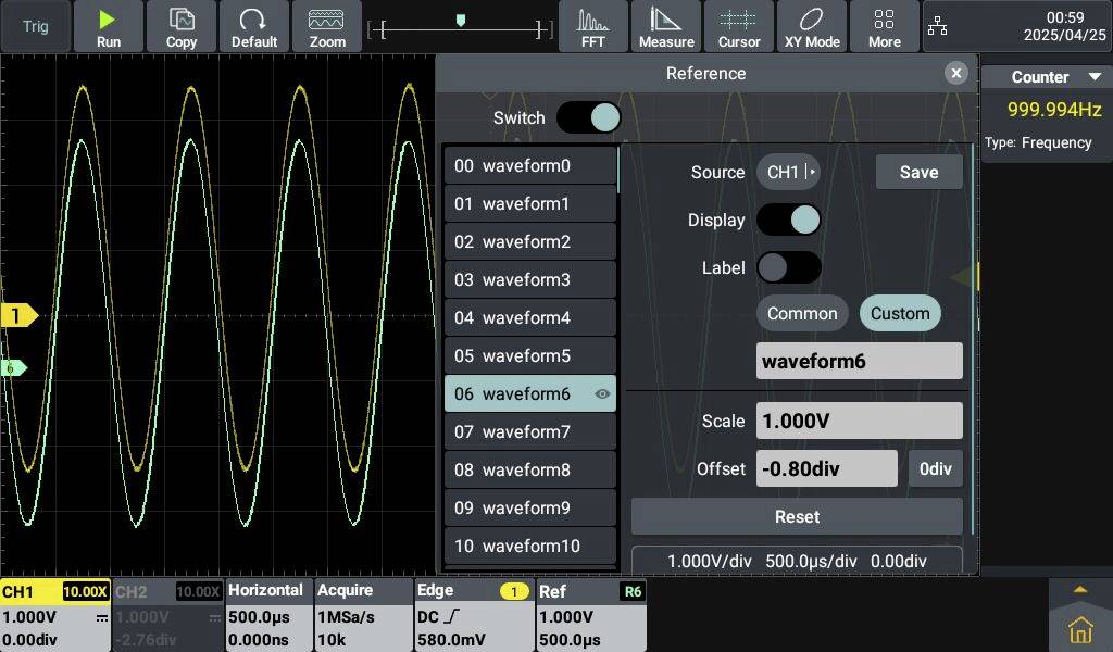 VOLTCRAFT DOV702 Digital-Oszilloskop 70MHz 2-Kanal 1.25 GSa/s 50 Mpts 12 Bit Digital-Speicher (DSO) 1St.