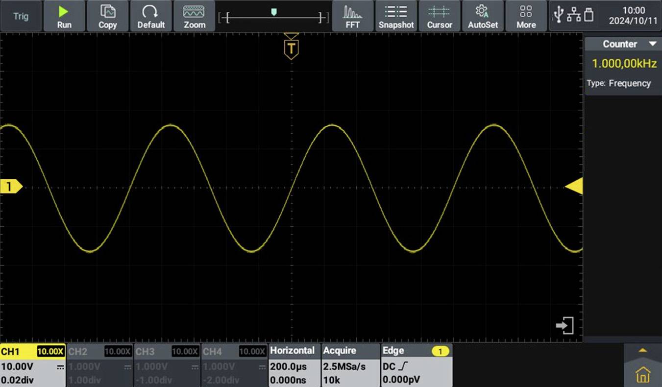 VOLTCRAFT DOV704 Digital-Oszilloskop 70MHz 4-Kanal 1.25 GSa/s 50 Mpts 12 Bit Digital-Speicher (DSO) 1St.