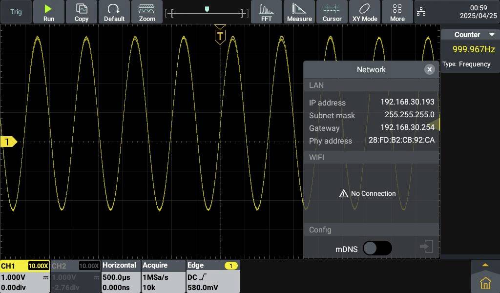 VOLTCRAFT DOV1002 Digital-Oszilloskop 100MHz 2-Kanal 1.25 GSa/s 50 Mpts 12 Bit Digital-Speicher (DSO) 1St.