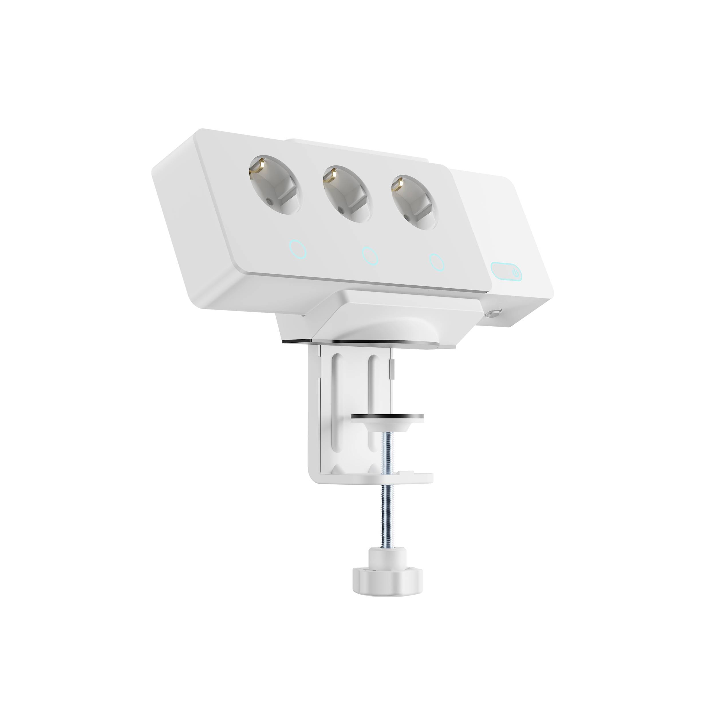 SpeaKa Professional Universal Klemmhalterung für Steckdosenleiste SP-PSH-001 SP-13403152 Weiß 1St.