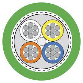 LAPP 2170889/100 Netzwerkkabel ETHERLINE® MARINE Grün 100m