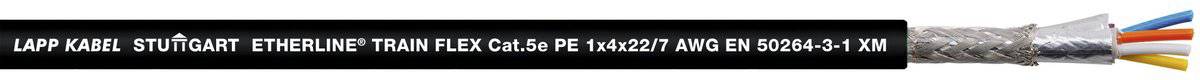 LAPP 2170906/500 Netzwerkkabel ETHERLINE® TRAIN FLEX Schwarz 500m