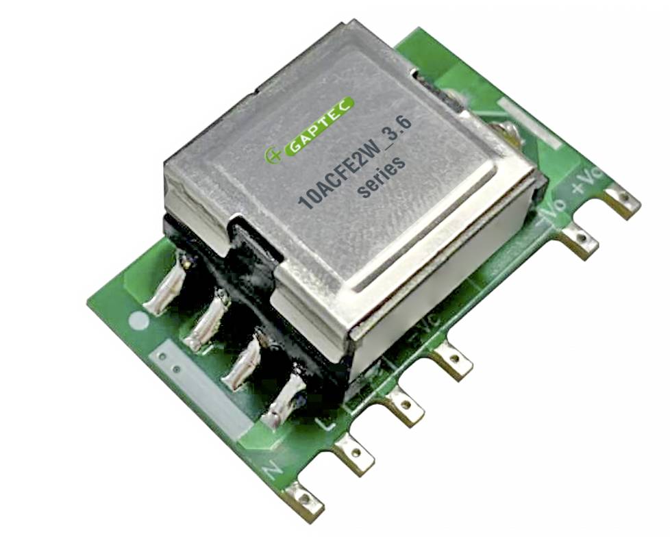 Kleiner elektronischer Spannungsregler-Modul mit der Aufschrift '10ACF12W 3.6 series', montiert auf einer grünen Leiterplatte.
