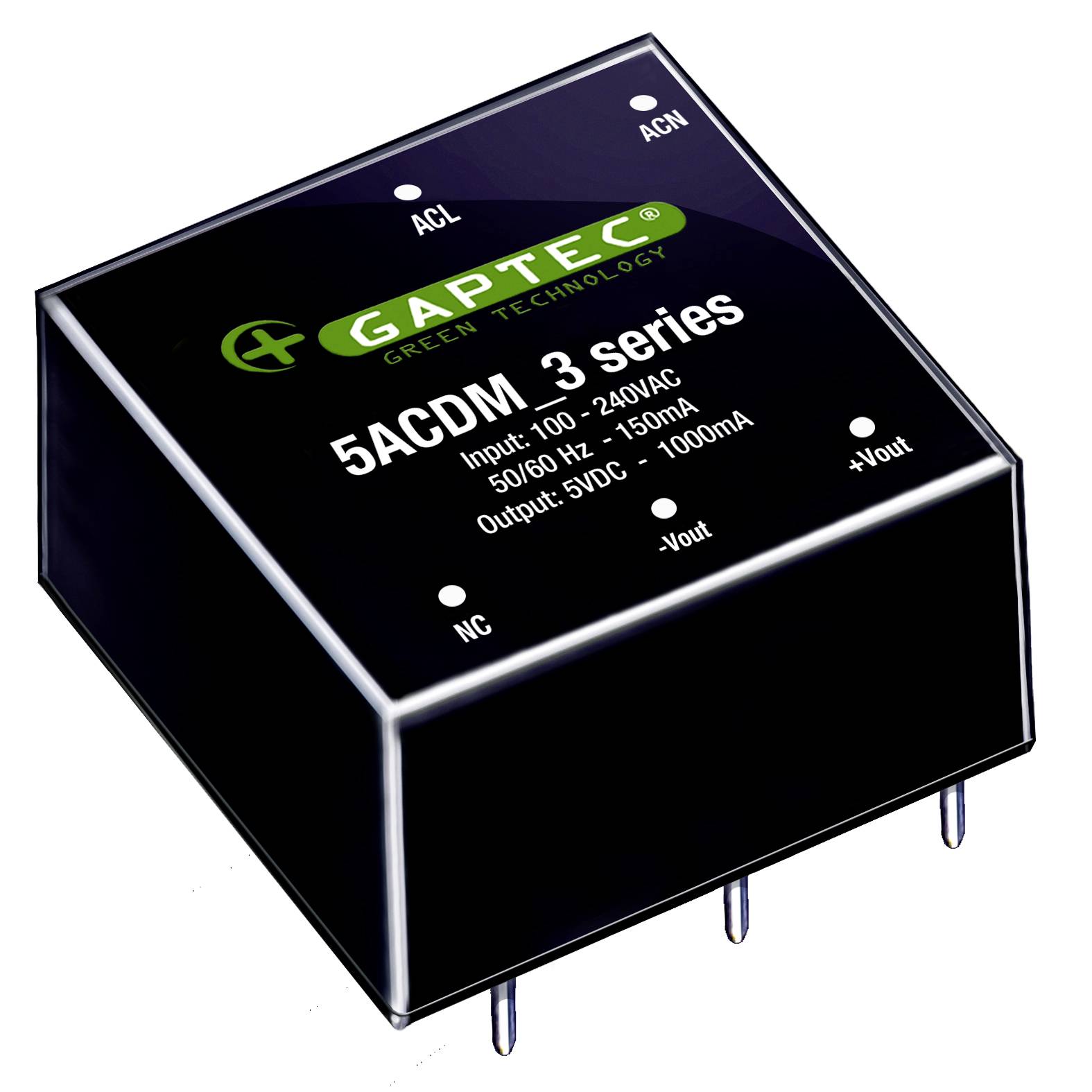 Gaptec 5ACDM_12S3 AC/DC-Wandler 12 V/DC 416mA 5W