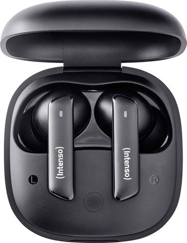 Intenso Buds Pro T500HAE schwarz In Ear Kopfhörer Bluetooth® Schwarz Noise Cancelling Wasserabweise