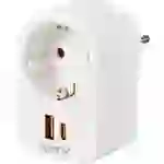 Sygonix SY-6713236 Zwischensteckdose mit USB Weiß Sygonix SY-6713236 Zwischensteckdose mit USB Weiß