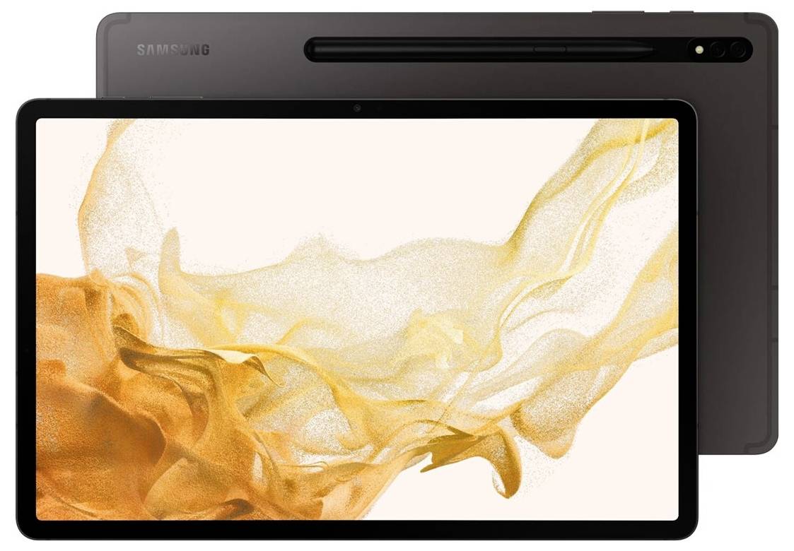 Samsung Galaxy Tab S8+ 128GB Graphit Android-Tablet 31.5cm (12.4 Zoll) 3.0GHz, 2.5GHz, 1.8GHz Qualcomm® Snapdragon Android™ 12