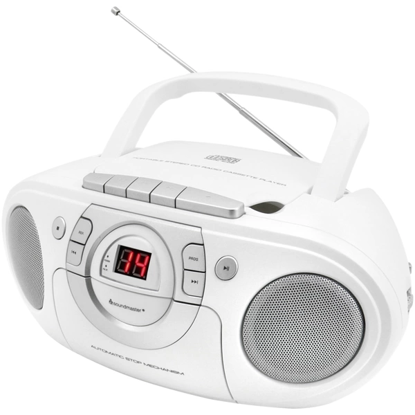 Soundmaster SCD5100WE CD-Radio UKW CD, AUX, Kassette, UKW Weiß Soundmaster SCD5100WE CD-Radio UKW CD, AUX, Kassette, UKW Weiß
