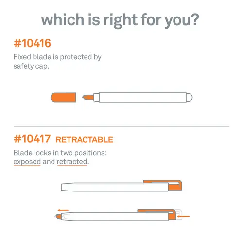 Slice 10417 Cutter mit Klingenrückzug 1St. Slice 10417 Cutter mit Klingenrückzug 1St.