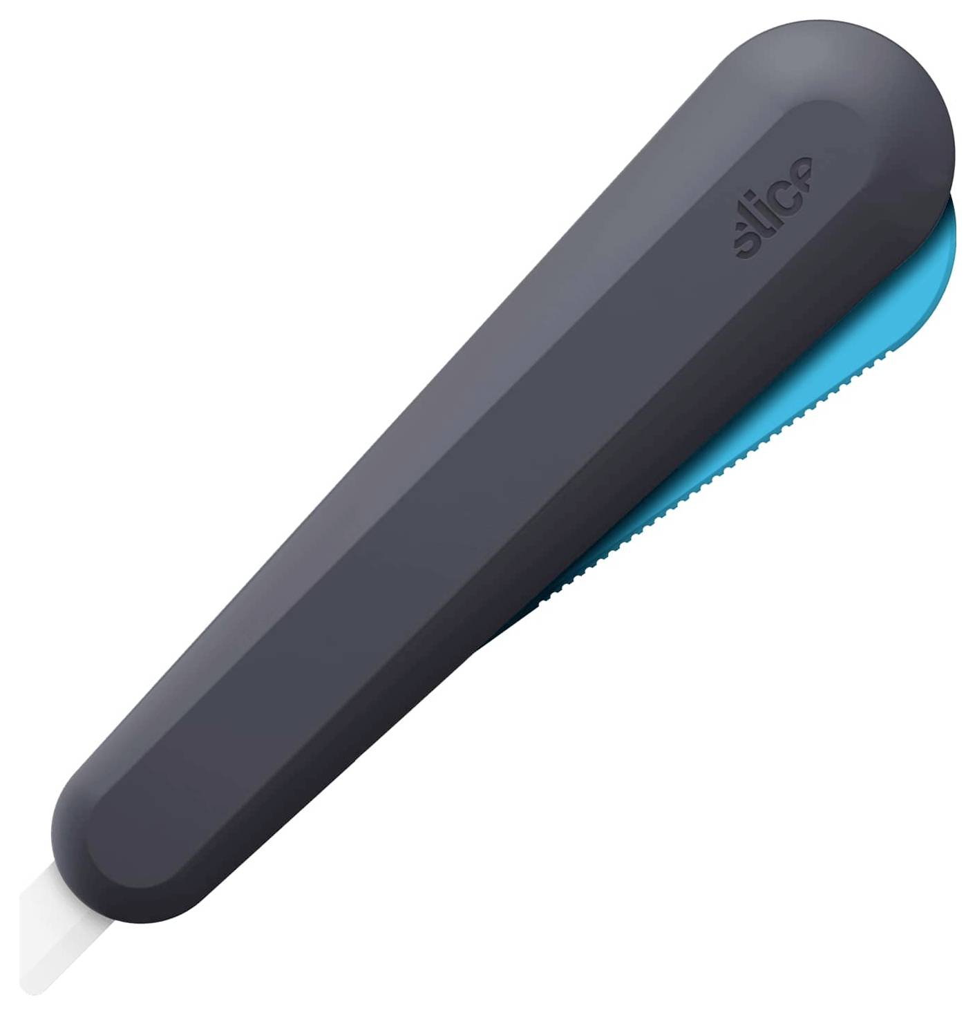 Ein schwarzes, ergonomisches Keramik-Sicherheitsmesser mit zurückziehbarer Klinge.