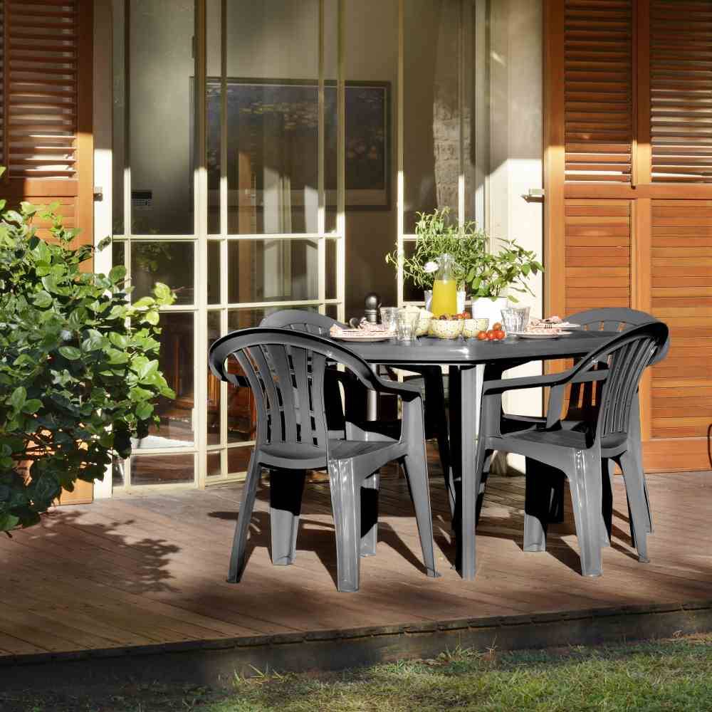 Jardin Cuba Fresh 245461 Gartenstuhl Kunststoff Graphit