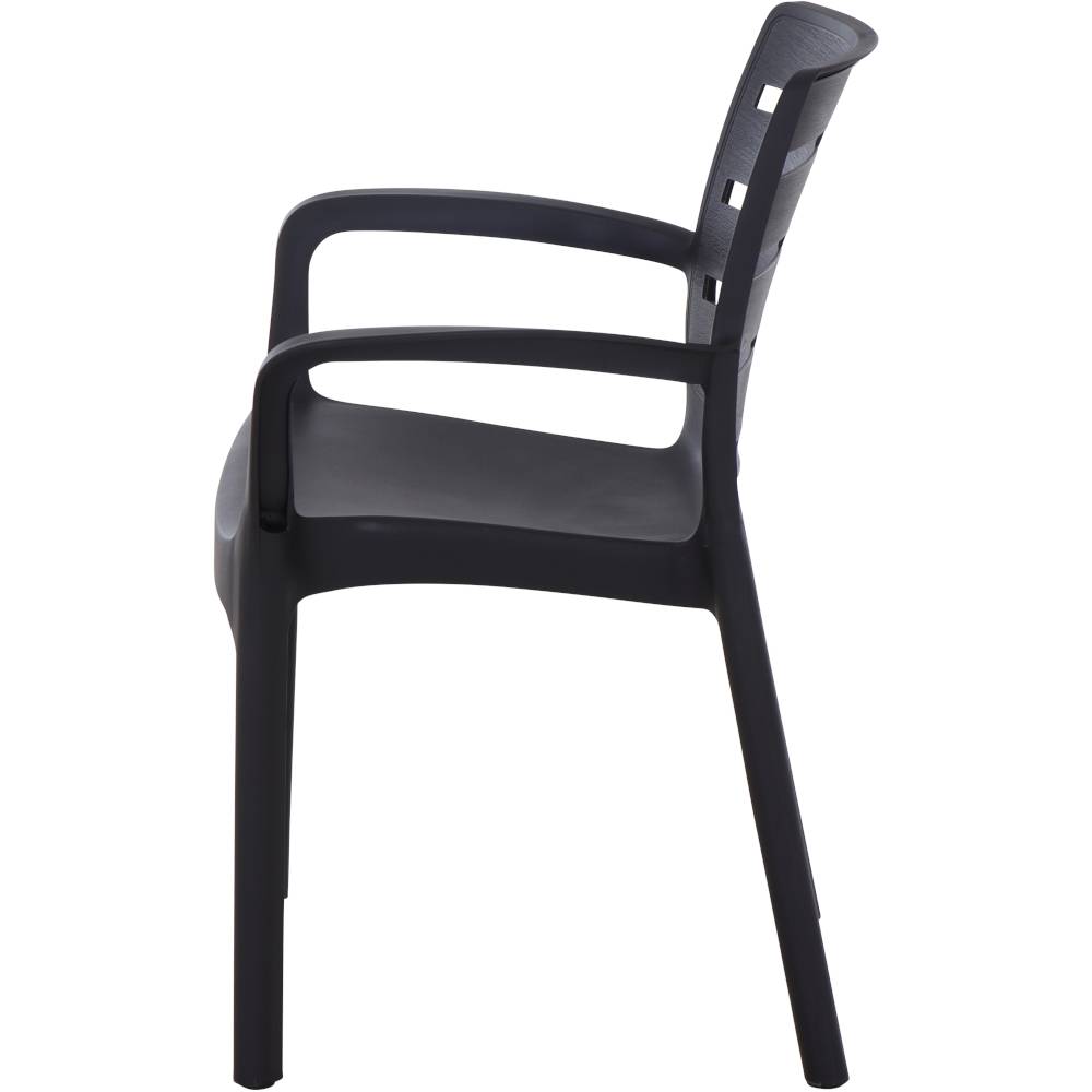 Progarden Borneo 1770 Gartenstuhl Kunststoff Anthrazit