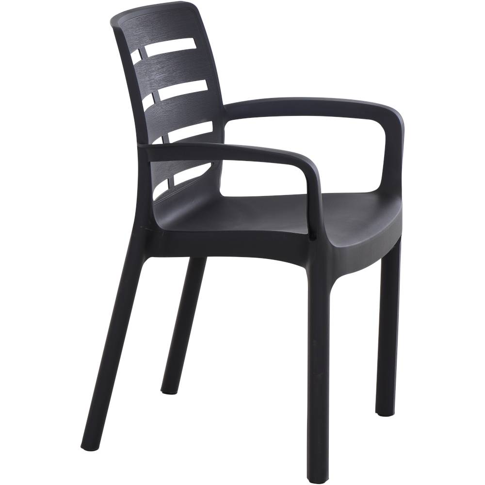 Progarden Borneo 1770 Gartenstuhl Kunststoff Anthrazit