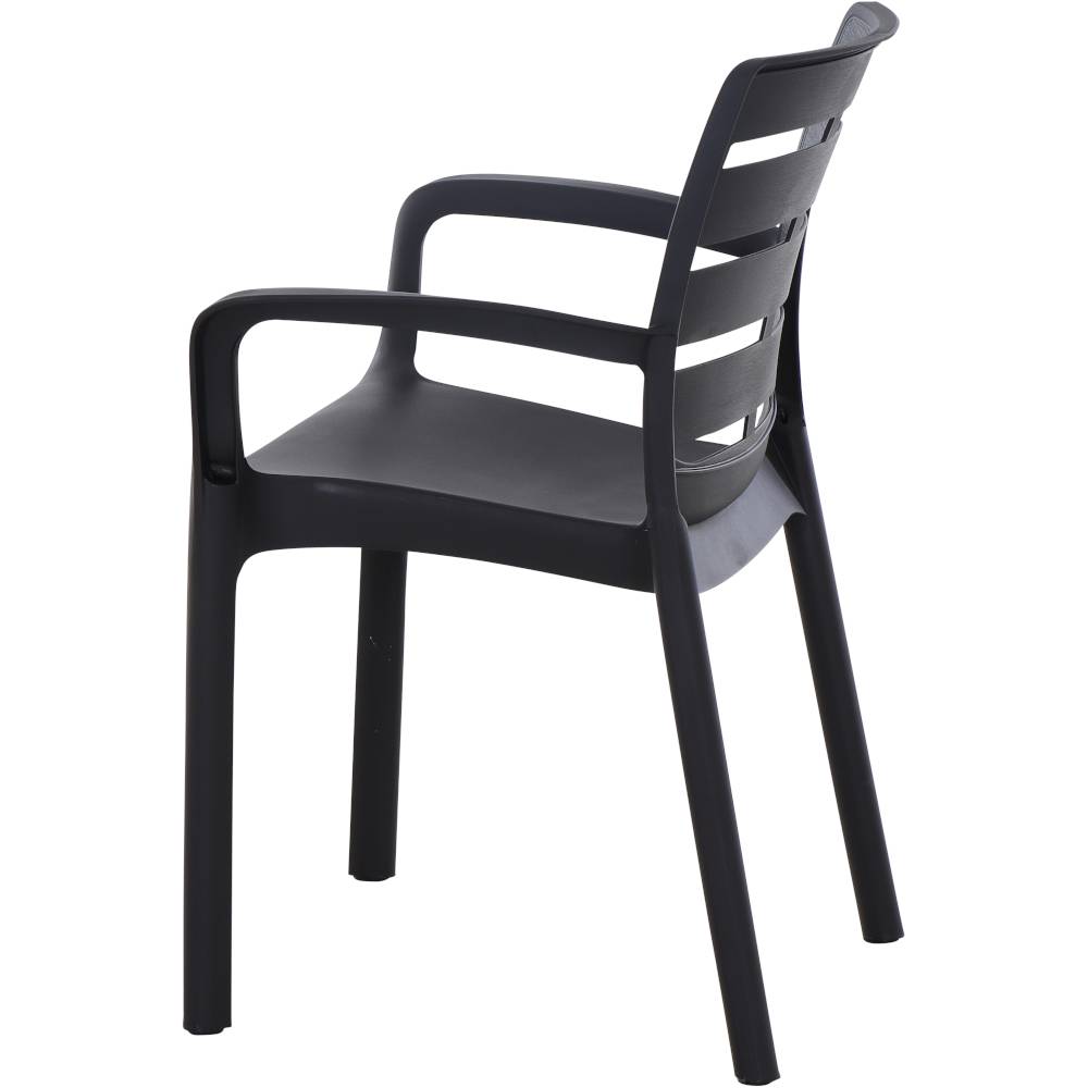 Progarden Borneo 1770 Gartenstuhl Kunststoff Anthrazit