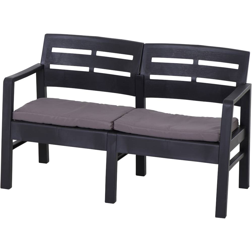 Progarden Java 5411 Gartenmöbel-Set Kunststoff Anthrazit