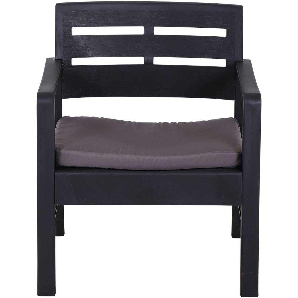 Progarden Java 5411 Gartenmöbel-Set Kunststoff Anthrazit