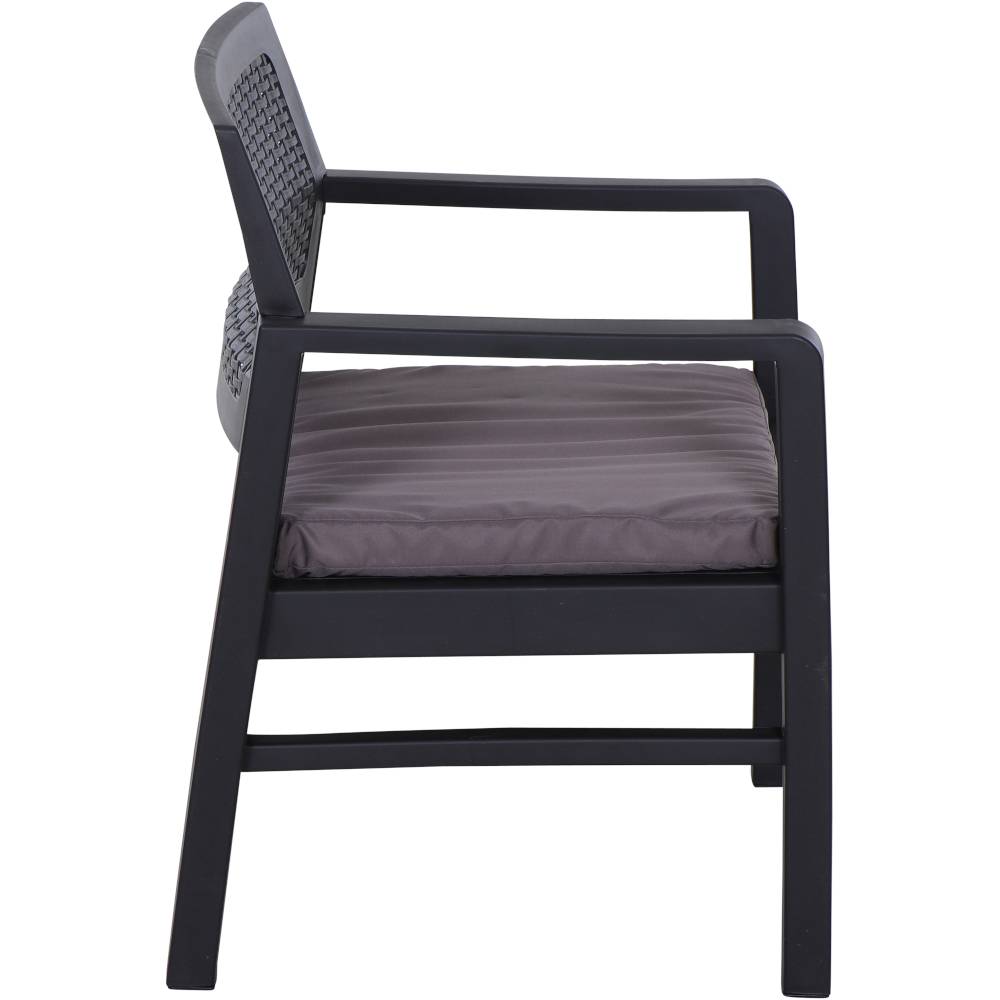 Progarden Kraka 6430 Gartenmöbel-Set Kunststoff, Polyester Anthrazit