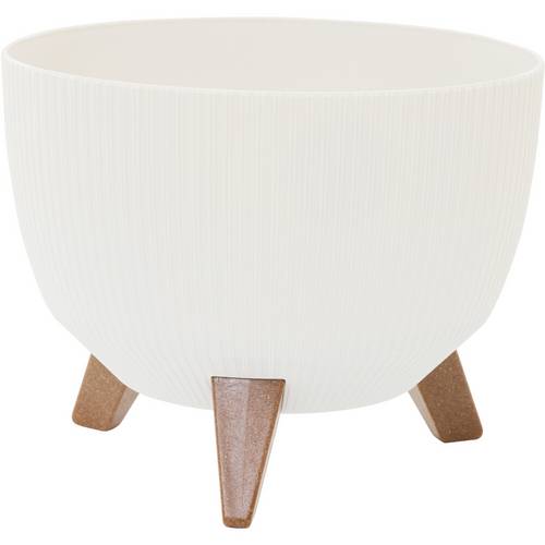 Siena Garden OSLO STRIPE LA957-05Pflanzgefäß Polypropylen Weiß