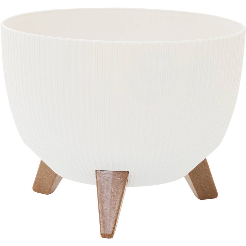 Siena Garden OSLO STRIPE LA957-05Pflanzgefäß Polypropylen Weiß