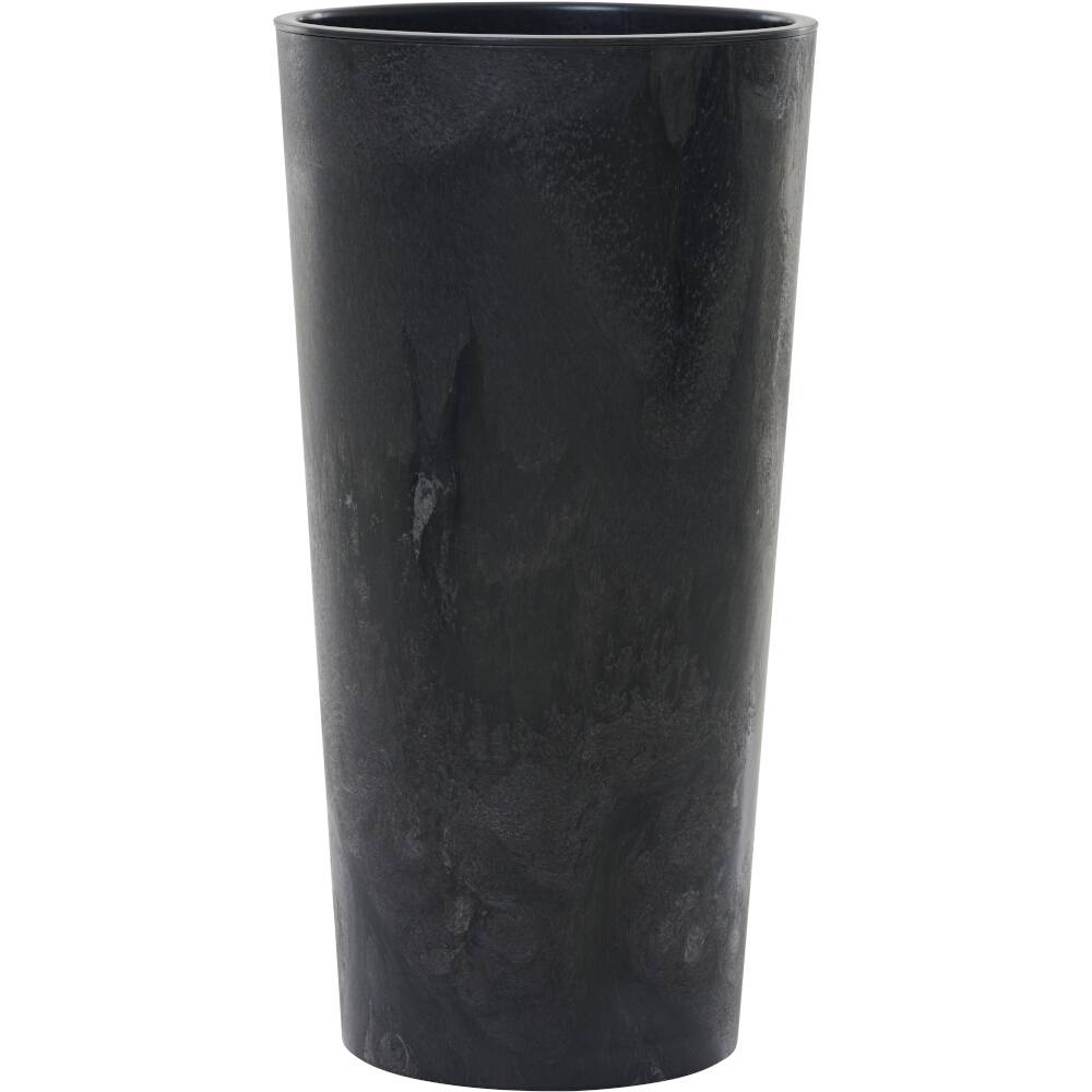 Siena Garden LOCON STONE LA546-71Pflanzgefäß Polypropylen Beton-Optik, Schwarz