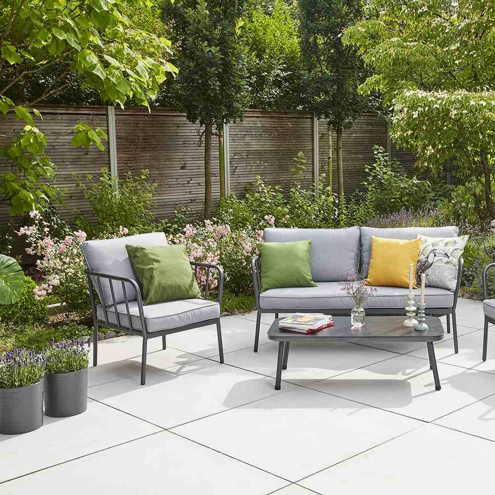 Siena Garden LOCON GROOVE 722_50Pflanzgefäß Polypropylen Anthrazit