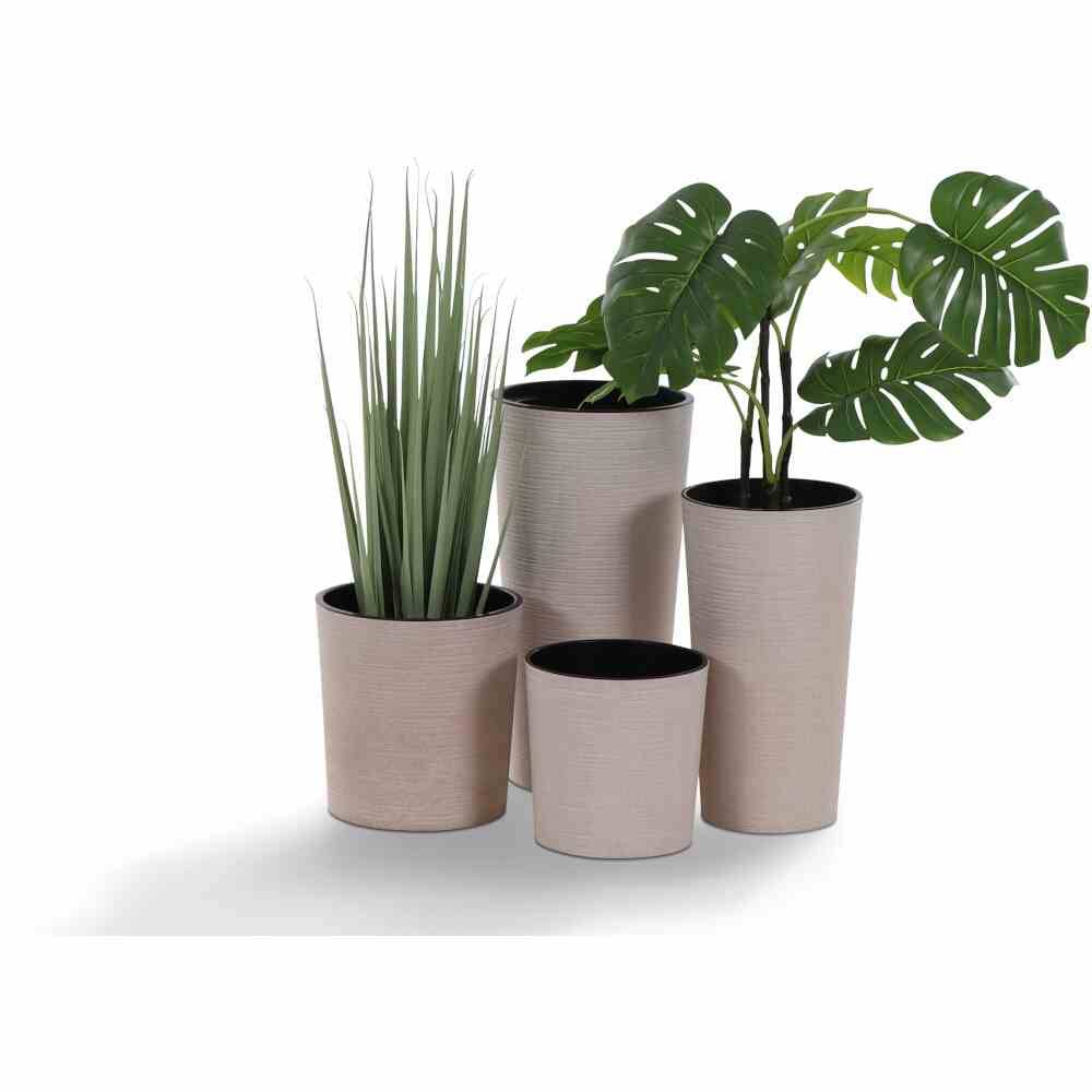 Siena Garden LOCON GROOVE 843_05Pflanzgefäß Polypropylen Creme