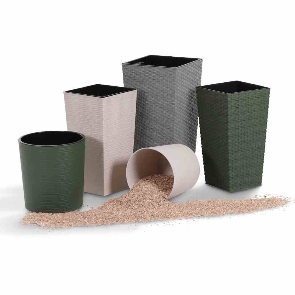 Siena Garden LOCON GROOVE 843_05Pflanzgefäß Polypropylen Creme